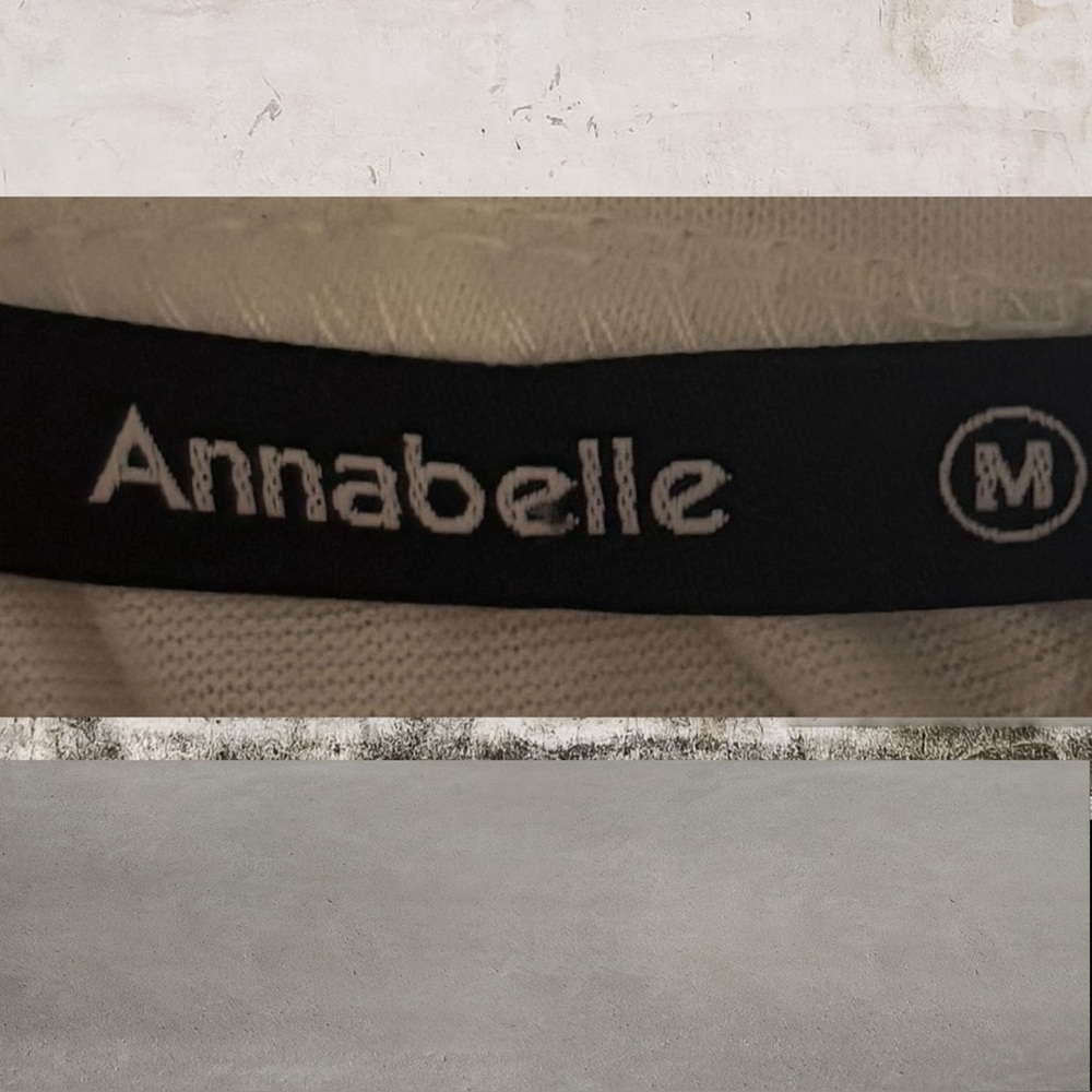 Annabelle Women’s Size Medium Asymmetrical Off White Top - Picture 4 of 4